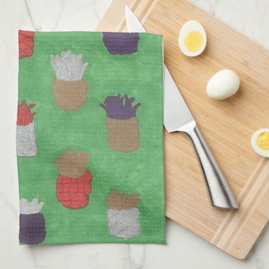 Küchentücher für Ananas (Viertel Falte)