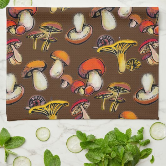 Küchentücher für Pilze (Gefaltet)