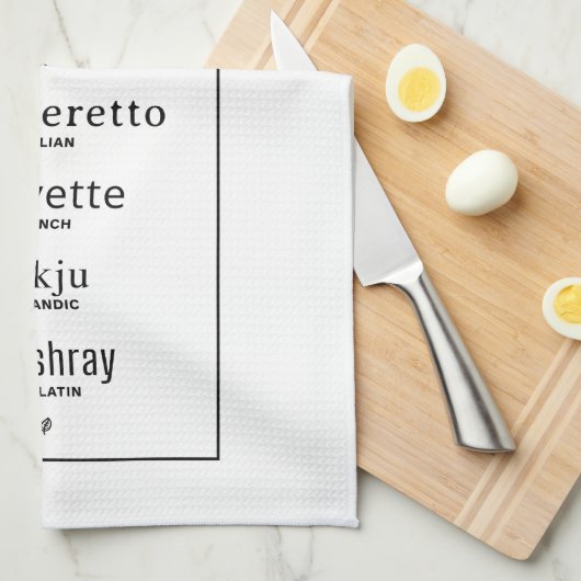 Küchentücher | Garnele (Viertel Falte)