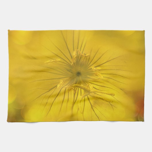 Küchentücher Gelbe Bokeh Blume (Horizontal)