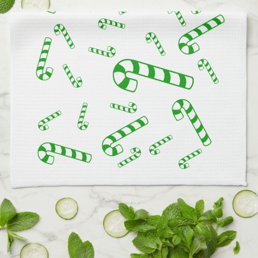 Küchentücher - grüne Canons (Gefaltet)