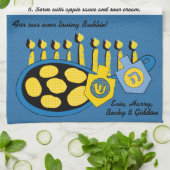 Küchentücher "Hanukkah BratLatkes Rezept" (Gefaltet)