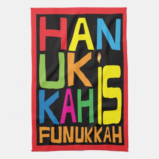Küchentücher "Hanukkah Is Funukkah" Küchentuch (Vertikal)