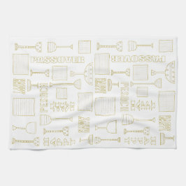 Küchentücher "Happy Passover Words "