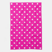 Küchentücher Hot Pink Polka Dot (Vertikal)