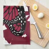 Küchentücher - Jester Red Monarch Butterfly (Viertel Falte)