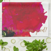 Küchentücher "Magenta Blume" (Gefaltet)