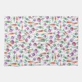 Küchentücher mit Bettwäsche und Karottendesign (Horizontal)