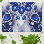 Küchentücher mit blau-weißen Farben Design (Gefaltet)