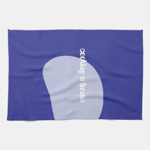 Küchentücher mit blauem kühlen-neutralen Design