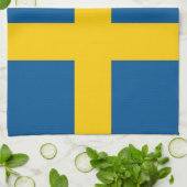Küchentücher mit der Flagge Schwedens (Gefaltet)
