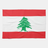Küchentücher mit Flagge des Libanon (Horizontal)