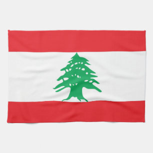 Küchentücher mit Flagge des Libanon