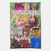 Küchentücher mit Geschirr (Vertikal)