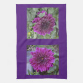 Küchentücher mit lila Dahlien (Vertikal)