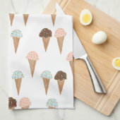 Küchentücher mit süßem Eis (Viertel Falte)