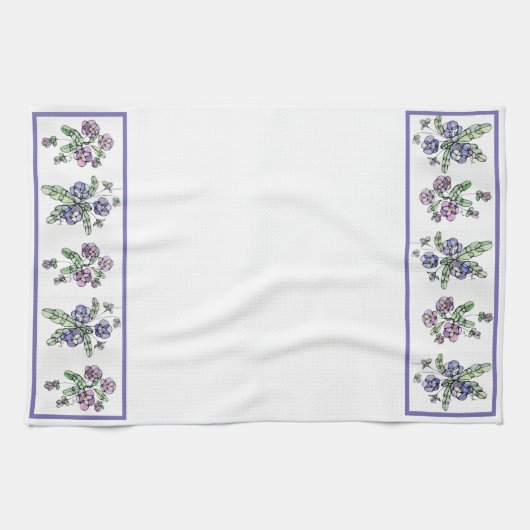 Küchentücher - NGA Lila Stiefmütterchen (Horizontal)