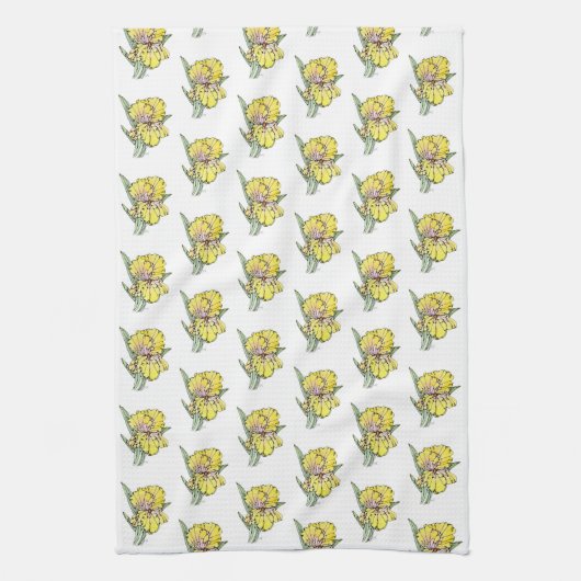 Küchentücher - NGA Yellow Iris (Vertikal)