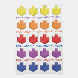 Küchentücher "Nosh & Fry 3D Dreidels"