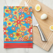 Küchentücher oder Teetücher, Ditsy-Muster (Viertel Falte)