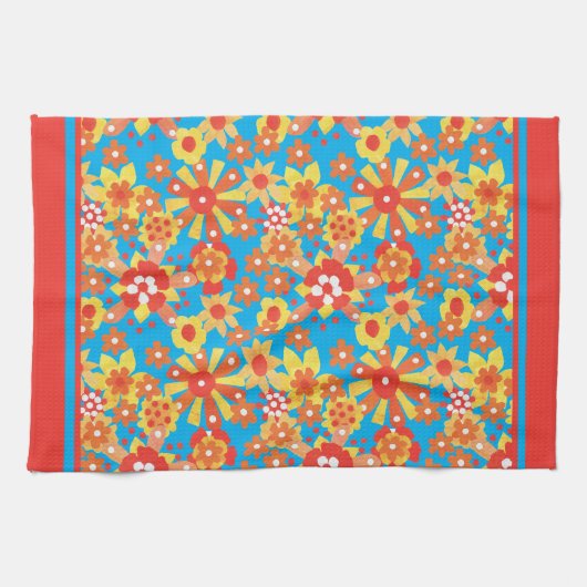 Küchentücher oder Teetücher, Ditsy-Muster (Horizontal)