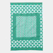 Küchentücher oder Teetücher Emerald Green Geometri (Vertikal)