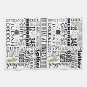 Küchentücher personalisieren CHANUKAH-WORTE (Horizontal)