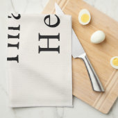 Küchentücher Personalisierte Geschirrtücher Handtu (Viertel Falte)