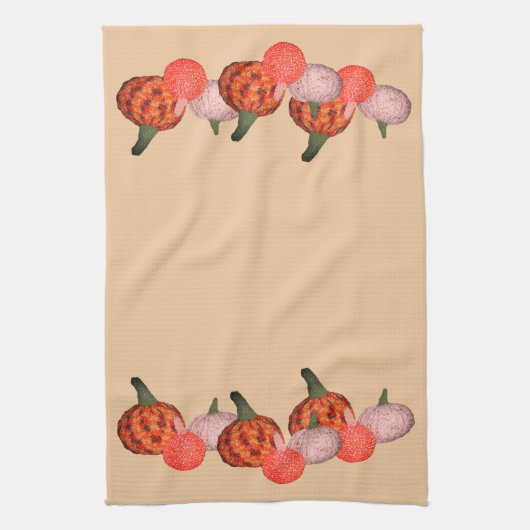 Küchentücher - Pumpkin-Grenze (Vertikal)