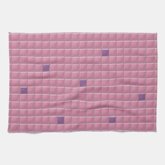 Küchentücher - Rosa Square Mosaik (Horizontal)