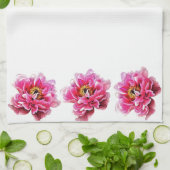 Küchentücher - Rosa Zinnspitzen (Gefaltet)