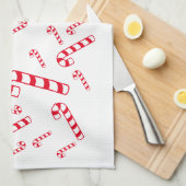 Küchentücher - rote Sandkanen (Viertel Falte)