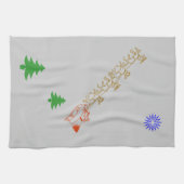 Küchentücher - Santa und Schlitten (Horizontal)