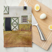 Küchentücher Sonnenuntergang Stall Land Rustikaler (Viertel Falte)