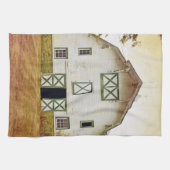 Küchentücher Sonnenuntergang Stall Land Rustikaler (Horizontal)