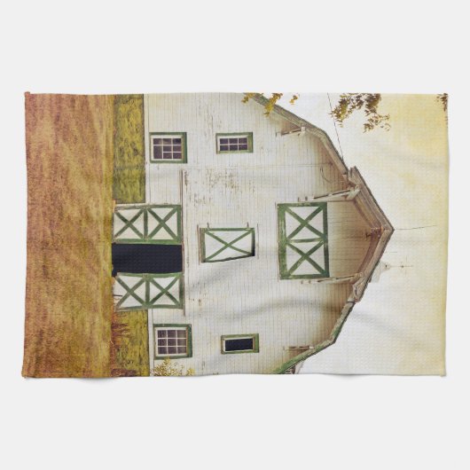 Küchentücher Sonnenuntergang Stall Land Rustikaler (Horizontal)