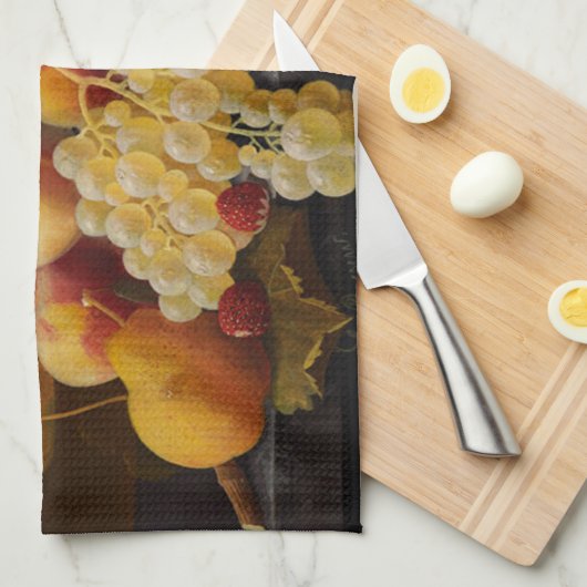 Küchentücher/Stillleben Früchte Geschirrtuch (Viertel Falte)