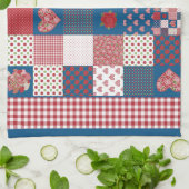 Küchentücher, Teetücher, Imitate Patchwork, Gingha Geschirrtuch (Gefaltet)