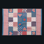 Küchentücher, Teetücher, Imitate Patchwork, Gingha Geschirrtuch<br><div class="desc">Ein schicker Küchentuch oder Teetücher im Landhausstil,  mit einem Imitat-Flickwerk verschiedener "Herz und Rose-Koordinationsmuster,  kombiniert mit einem passenden Karo Gingham. Teil der Posh & Painterly 'Hearts & Rose Kollektion.</div>