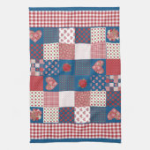 Küchentücher, Teetücher, Imitate Patchwork, Gingha Geschirrtuch (Vertikal)