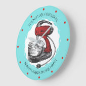 Küchenuhr mit benutzerdefinierter Farbrücktaste Große Wanduhr (Winkel)