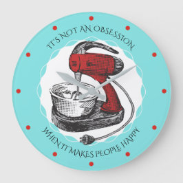 Küchenuhr mit benutzerdefinierter Farbrücktaste Große Wanduhr