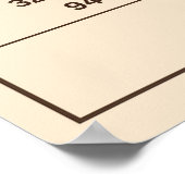 Küchenumrechnungstabelle Poster (Ecke)