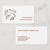 Küchenumspannkabinette Visitenkarte (Vorne/Hinten)