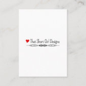 Küchenumstellungen 3.5 "x2.5" Visitenkarte (Rückseite)