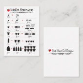 Küchenumstellungen 3.5 "x2.5" Visitenkarte (Vorne/Hinten)