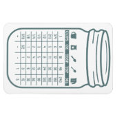 Küchenumstellungsdiagramm Flexible Magnet (Horizontal)