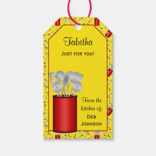 Küchenutensilien,Gelbhahn TAG/GIFT TAG TEMPLATE Geschenkanhänger