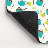 Küchenutensilien, Kochgeschirr, Geschirr, Küchenge Mousepad (Ecke)
