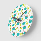 Küchenutensilien, Kochgeschirr, Geschirr, Küchenge Runde Wanduhr (Winkel)